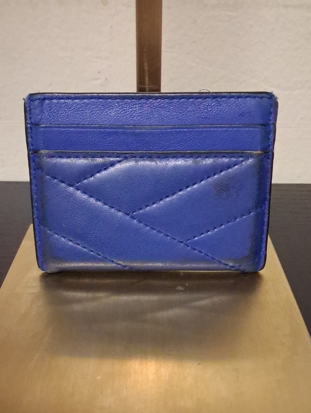 Tory Burch Blue Leather Mini Card Holder - Picture 3 of 11